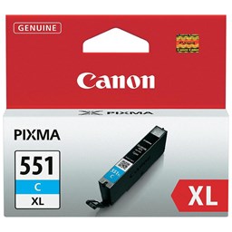 Show details for Canon Tintenpatrone CLI-551XL cyan, Füllmenge 11ml Picture of Canon Tintenpatrone CLI-551XL cyan, Füllmenge 11ml