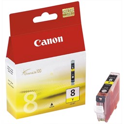 Zeige Details für Canon Tintenpatrone CLI-8Y gelb, Füllmenge 13ml Bild von Canon Tintenpatrone CLI-8Y gelb, Füllmenge 13ml