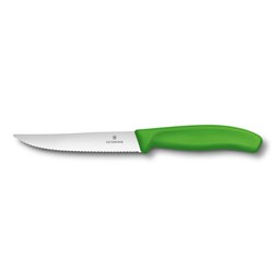 Show details for Victorinox Swiss Classic Steak- und Pizzamesser Gourmet, Wellenschliff, 12cm, grün Picture of Victorinox Swiss Classic Steak- und Pizzamesser Gourmet, Wellenschliff, 12cm, grün