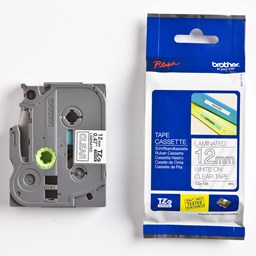 Zeige Details für Brother P-Touch TZe-135, Schriftbandkassette 12mm, white on clear Tape Bild von Brother P-Touch TZe-135, Schriftbandkassette 12mm, white on clear Tape