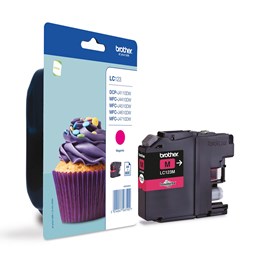 Zeige Details für Brother Tintenpatrone LC-123M magenta, 600 Seiten Bild von Brother Tintenpatrone LC-123M magenta, 600 Seiten