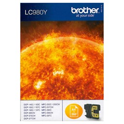 Zeige Details für Brother Tintenpatrone LC-980Y gelb, 260 Seiten Bild von Brother Tintenpatrone LC-980Y gelb, 260 Seiten