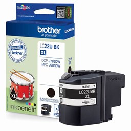 Show details for Brother Tintenpatrone LC-22UBK schwarz, 2400 Seiten Picture of Brother Tintenpatrone LC-22UBK schwarz, 2400 Seiten
