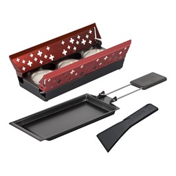 Zeige Details für Kuhn Rikon Raclette Set Mini Candle Light rot Bild von Kuhn Rikon Raclette Set Mini Candle Light rot