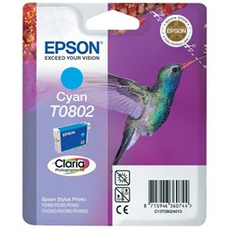 Zeige Details für Epson Tintenpatrone T0802 cyan, 900 Seiten Bild von Epson Tintenpatrone T0802 cyan, 900 Seiten