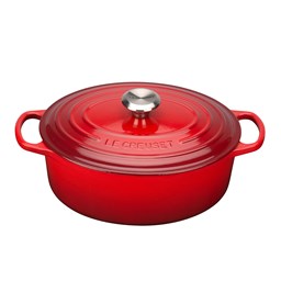 Zeige Details für Le Creuset Bräter Gusseisen oval 4,7 Liter rot Bild von Le Creuset Bräter Gusseisen oval 4,7 Liter rot