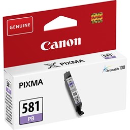 Show details for Canon Tintenpatrone CLI-581PB, photo blau, Füllmenge 5.6ml Picture of Canon Tintenpatrone CLI-581PB, photo blau, Füllmenge 5.6ml