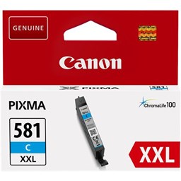 Zeige Details für Canon Tintenpatrone CLI-581C XXL, cyan, Füllmenge 11.7ml Bild von Canon Tintenpatrone CLI-581C XXL, cyan, Füllmenge 11.7ml