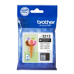 Show details for Brother Tintenpatrone LC-3213BK, schwarz, 400 Seiten Picture of Brother Tintenpatrone LC-3213BK, schwarz, 400 Seiten