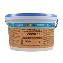 Zeige Details für Ruco Rucocolor Haus- und Holzdispersion Weiss 5kg Bild von Ruco Rucocolor Haus- und Holzdispersion Weiss 5kg