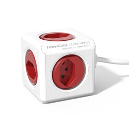Show details for Schönenberger Steckdose allocacoc PowerCube Extended rot Picture of Schönenberger Steckdose allocacoc PowerCube Extended rot