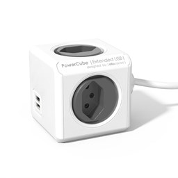 Show details for Schönenberger Steckdose allocacoc PowerCube Extended USB anthrazit Picture of Schönenberger Steckdose allocacoc PowerCube Extended USB anthrazit