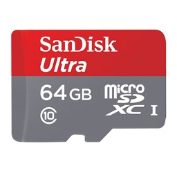 Show details for SanDisk Ultra micro-SDXC/UHS-I 64 GB Speicherkarte Picture of SanDisk Ultra micro-SDXC/UHS-I 64 GB Speicherkarte
