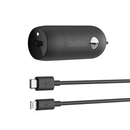 Zeige Details für Belkin USB-C Auto Charger 18W, schwarz Bild von Belkin USB-C Auto Charger 18W, schwarz