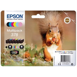 Show details for Epson 378 Multipack, 6 Farben Picture of Epson 378 Multipack, 6 Farben