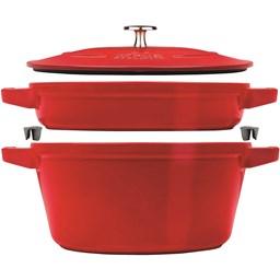 Zeige Details für Staub Bräter Cocotte 2-teilig rund 24 cm Kirschrot Bild von Staub Bräter Cocotte 2-teilig rund 24 cm Kirschrot