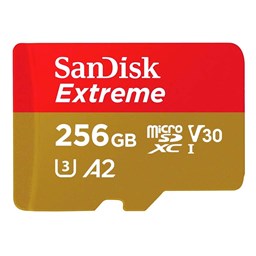Show details for SanDisk microSDXC Extreme 256GB Picture of SanDisk microSDXC Extreme 256GB