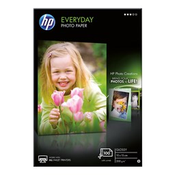 Show details for HP Fotopapier Everyday CR757A, 10 x 15cm, 100 Blatt Picture of HP Fotopapier Everyday CR757A, 10 x 15cm, 100 Blatt