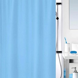 Zeige Details für Spirella Duschvorhang Primo Hellblau 240x200cm Bild von Spirella Duschvorhang Primo Hellblau 240x200cm
