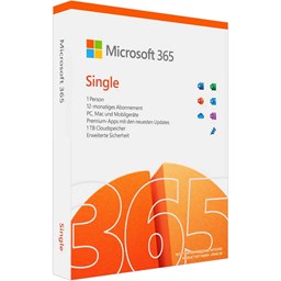 Zeige Details für Microsoft 365 Single, 1 User, Deutsch Bild von Microsoft 365 Single, 1 User, Deutsch