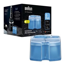Show details for Braun Clean & Renew Reinigungskartuschen 6er Packung Picture of Braun Clean & Renew Reinigungskartuschen 6er Packung