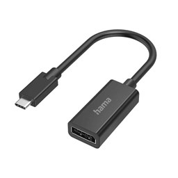Show details for Hama Video-Adapter, USB-C-Stecker - DisplayPort, 4K Picture of Hama Video-Adapter, USB-C-Stecker - DisplayPort, 4K