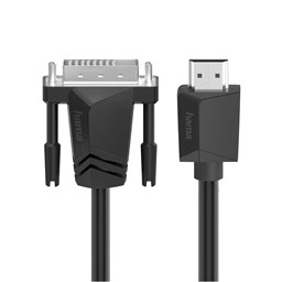 Zeige Details für Hama Video-Kabel, DVI-Stecker auf HDMI, 4K, 3m Bild von Hama Video-Kabel, DVI-Stecker auf HDMI, 4K, 3m