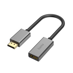 Show details for Hama Video-Adapter, DisplayPort-HDMI, 4K@60Hz, Alu Picture of Hama Video-Adapter, DisplayPort-HDMI, 4K@60Hz, Alu