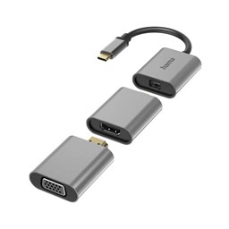 Zeige Details für Hama 6in1 Adapter, Connect2Go, USB-C, miniDP, HDMI, VGA Bild von Hama 6in1 Adapter, Connect2Go, USB-C, miniDP, HDMI, VGA