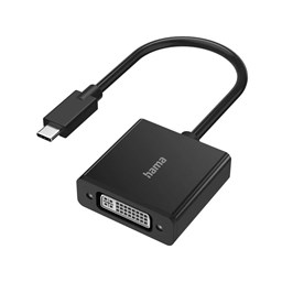 Show details for Hama Video-Adapter, USB-C-Stecker - DVI-Buchse, 4K Picture of Hama Video-Adapter, USB-C-Stecker - DVI-Buchse, 4K