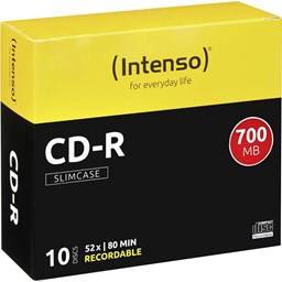 Zeige Details für INTENSO CD-R 80MIN/700MB 10er Slim Case Bild von INTENSO CD-R 80MIN/700MB 10er Slim Case