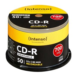 Show details for INTENSO CD-R 700/80 52x 50er Spindel Printable Picture of INTENSO CD-R 700/80 52x 50er Spindel Printable