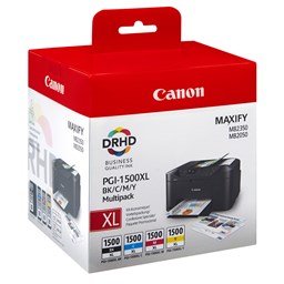 Show details for Canon Tintenpatrone PGI-1500BKCMY Multipack XL, 12 ml Picture of Canon Tintenpatrone PGI-1500BKCMY Multipack XL, 12 ml