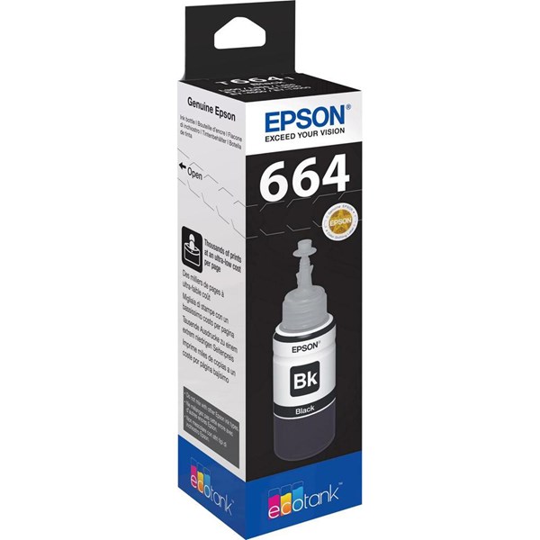 Picture of Epson Tintenbehälter T664140 schwarz, 4000 Seiten