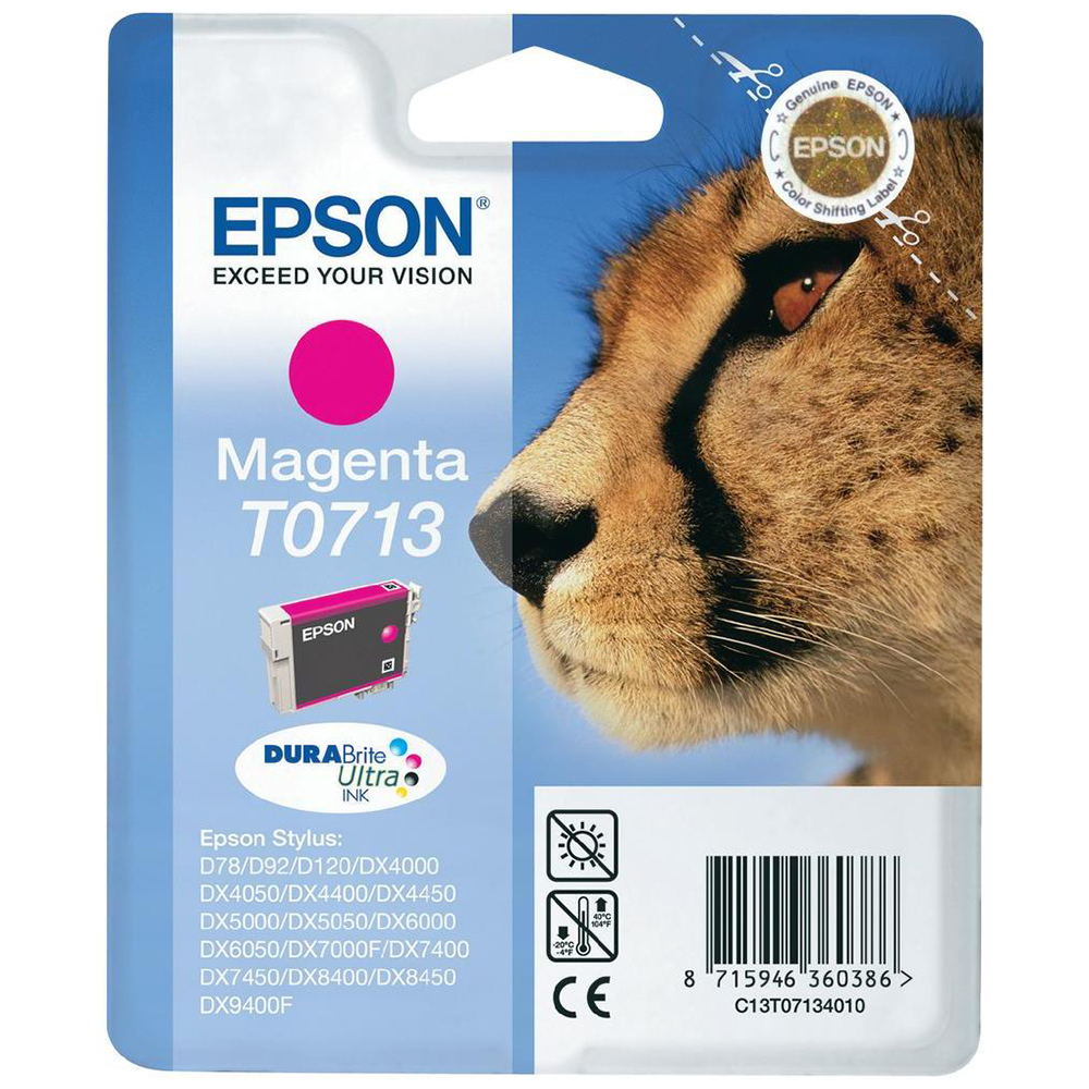 Picture of Epson Tintenpatrone T0713 magenta, 270 Seiten