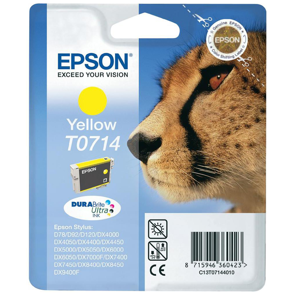 Picture of Epson Tintenpatrone T0714 gelb, 475 Seiten