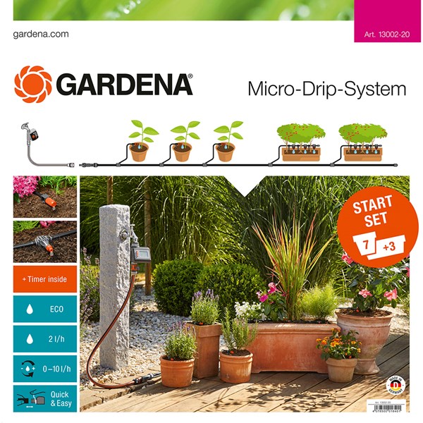 Picture of Gardena Micro-Drip-System Start-Set Pflanztöpfe M