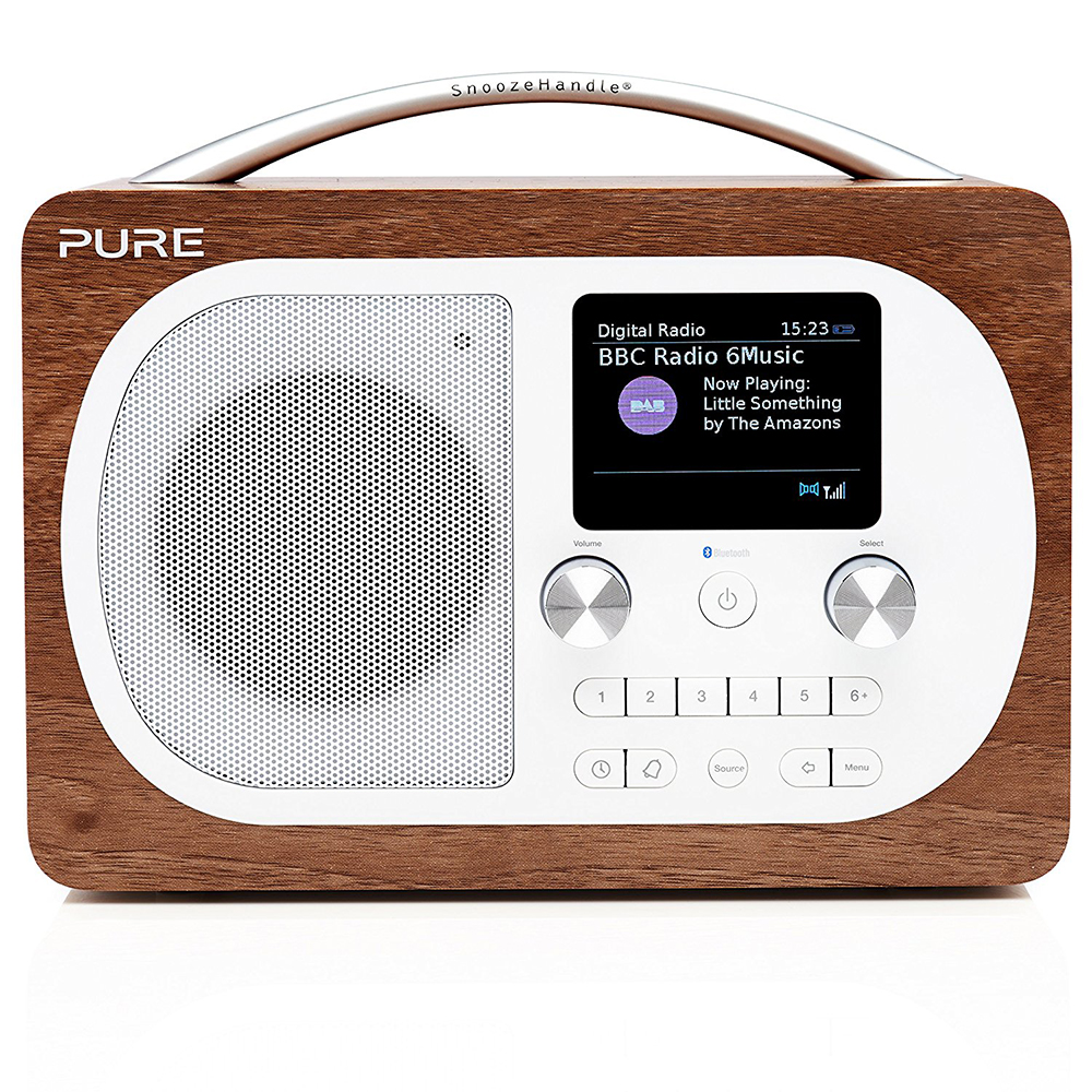 Pure Evoke H4 Walnuss DAB+/FM Radio, Bluetooth