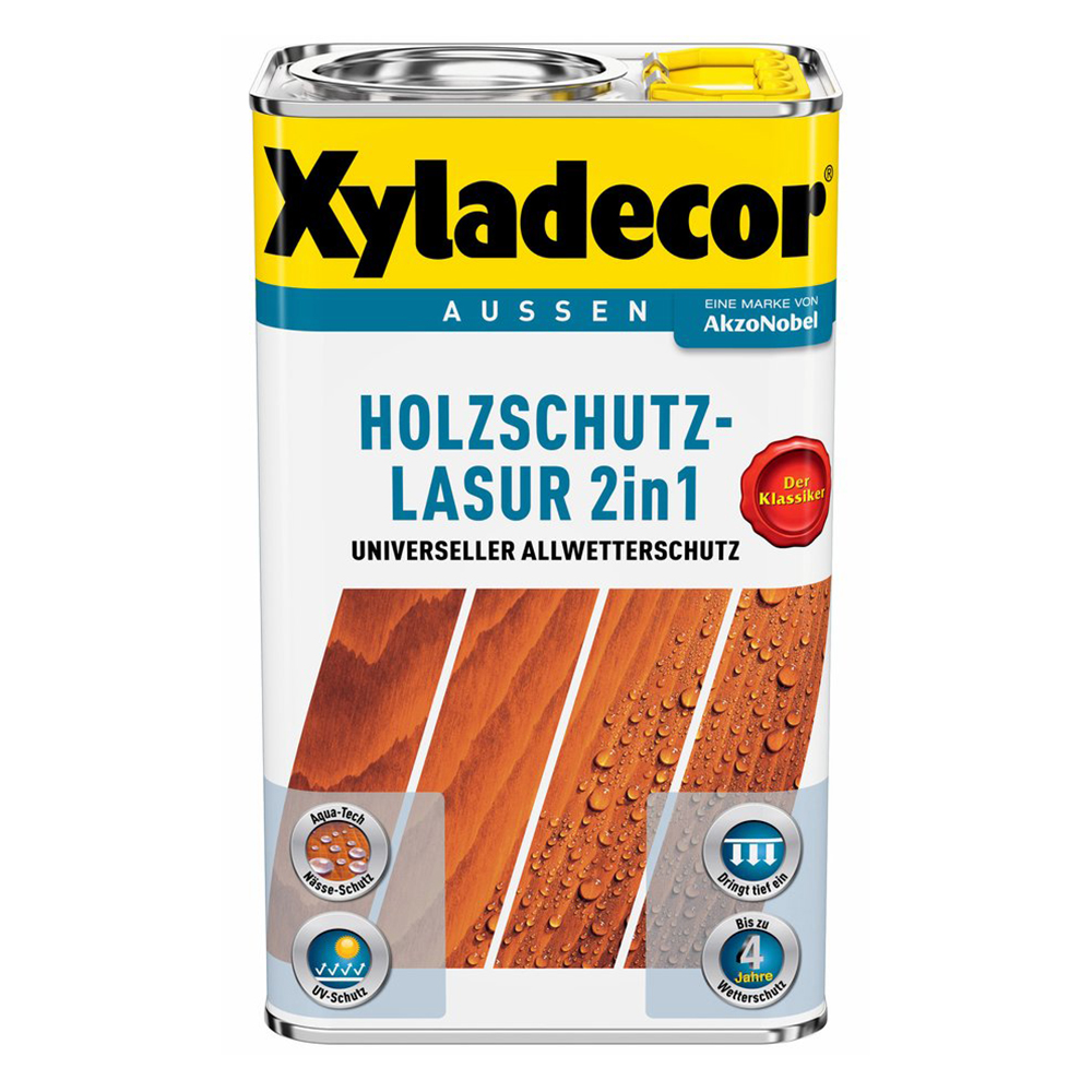 Picture of Xyladecor Holzschutz-Lasur 2-in-1 Nussbaum 2,5l