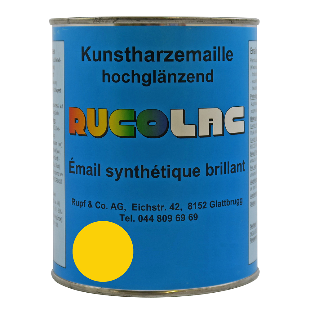 Picture of Ruco Rucolac Kunstharzemaille RAL1021 Rapsgelb 125ml
