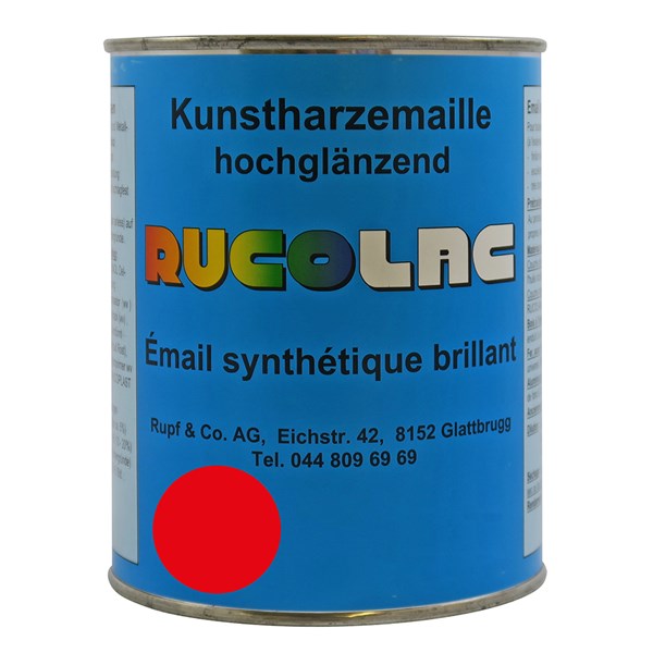 Picture of Ruco Rucolac Kunstharzemaille RAL3000 Feuerrot 375ml