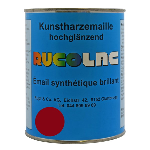 Picture of Ruco Rucolac Kunstharzemaille RAL3003 Rubinrot 750ml