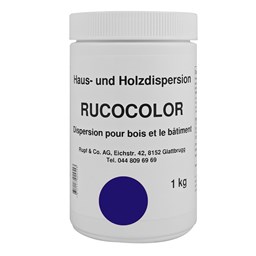 Bild von Ruco Rucocolor Haus- und Holzdispersion RAL5002 Ultramarinblau 1kg
