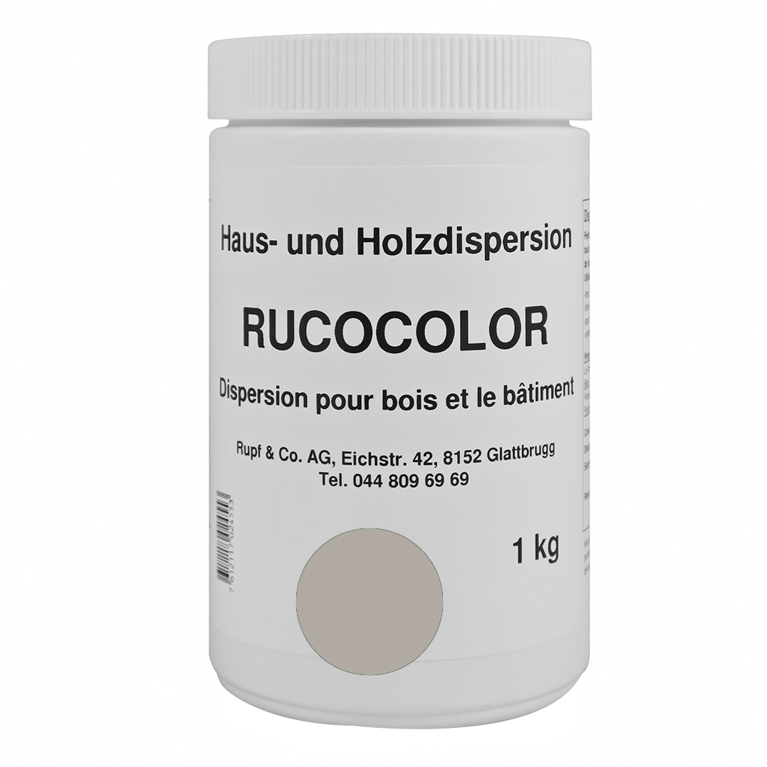 Bild von Ruco Rucocolor Haus- und Holzdispersion RAL7032 Kieselgrau 1kg