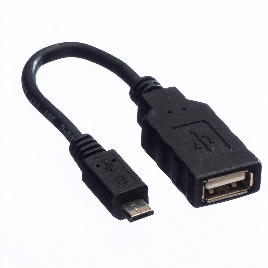 Picture of Blank USB 2.0, USB-A zu Micro-B Adapterkabel F/M