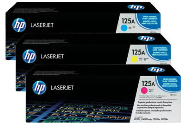 Picture of HP Toner Tri-Pack 125A, CF373AM CMY, 1400 Seiten