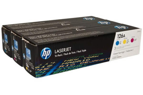 Picture of HP Toner 126A, CF341A, CYM, 1000 Seiten