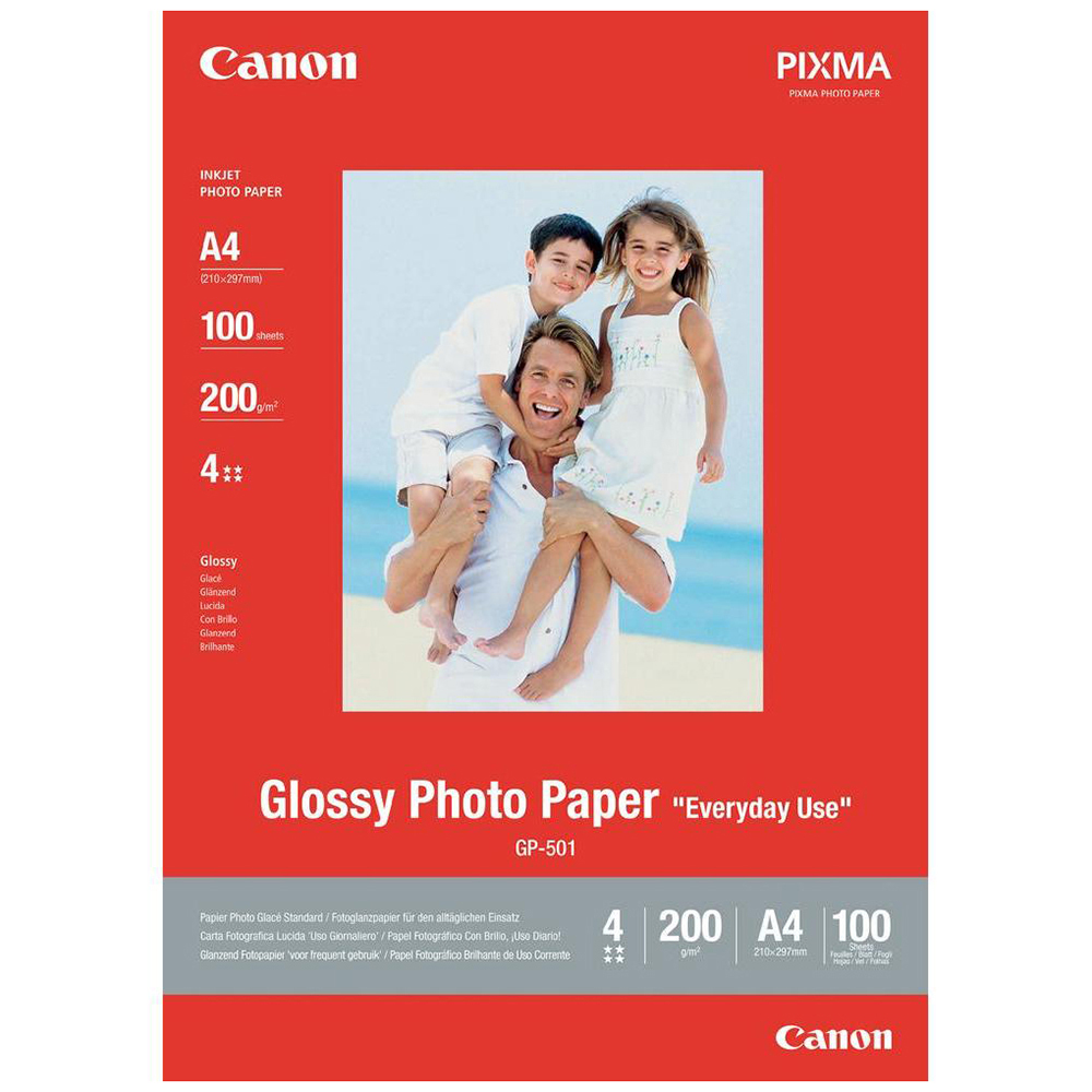 Picture of Canon Fotopapier GP-501 Everyday Use Glossy, 210 x 297mm (A4)