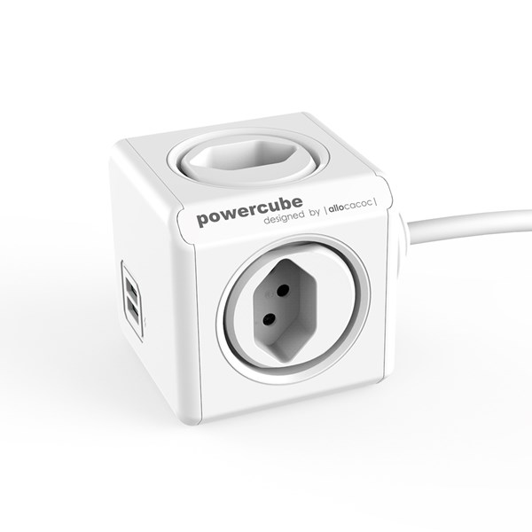 Picture of Schönenberger Steckdose allocacoc PowerCube Extended USB weiss