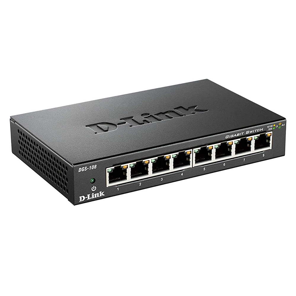 Picture of D-Link DGS-108/E 8 Port Switch Gigabit Ethernet